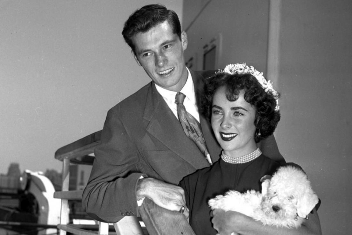 Elizabeth Taylor and Conrad “Nikki” Hilton married in 1950 when she was 18 years old