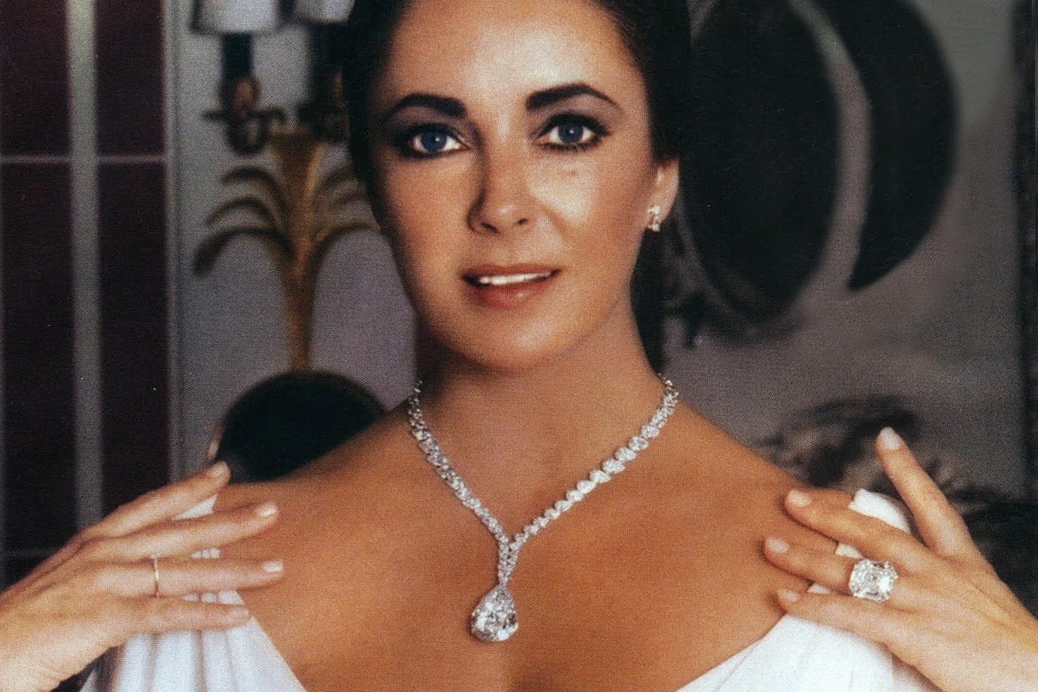 The 69.42-carat Taylor-Burton diamond, set in a Cartier necklace, was a favourite of Elizabeth Taylor