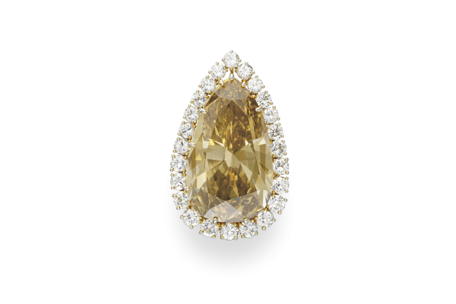 The Burton cognac diamond ring by Van Cleef & Arpels, created in 1974, which was part of Elizabeth Taylor's legendary jewellery collection