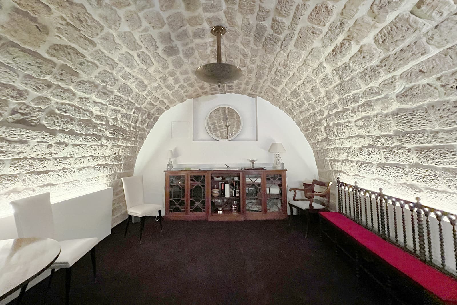 The cellar area of the boutique that Isabelle Langlois describes as her "castle" 