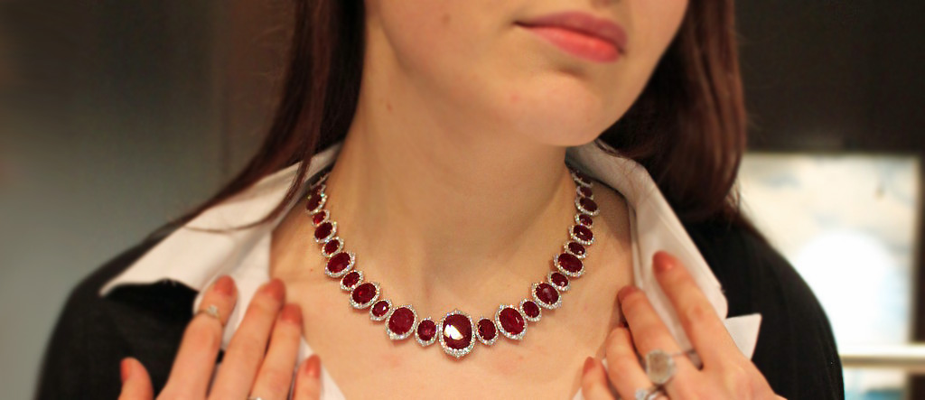 Bayco ruby and diamond necklace. Photo courtesy of Yvonne Town from thegemstandard.com