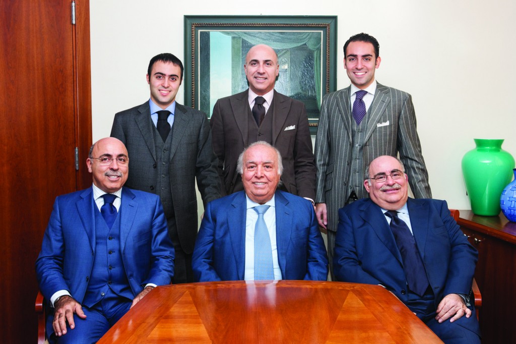 The Hadjibay family. From the top left: Manuel, Giacomo, Marco, from bottom left: Moris, Amir, Roberto