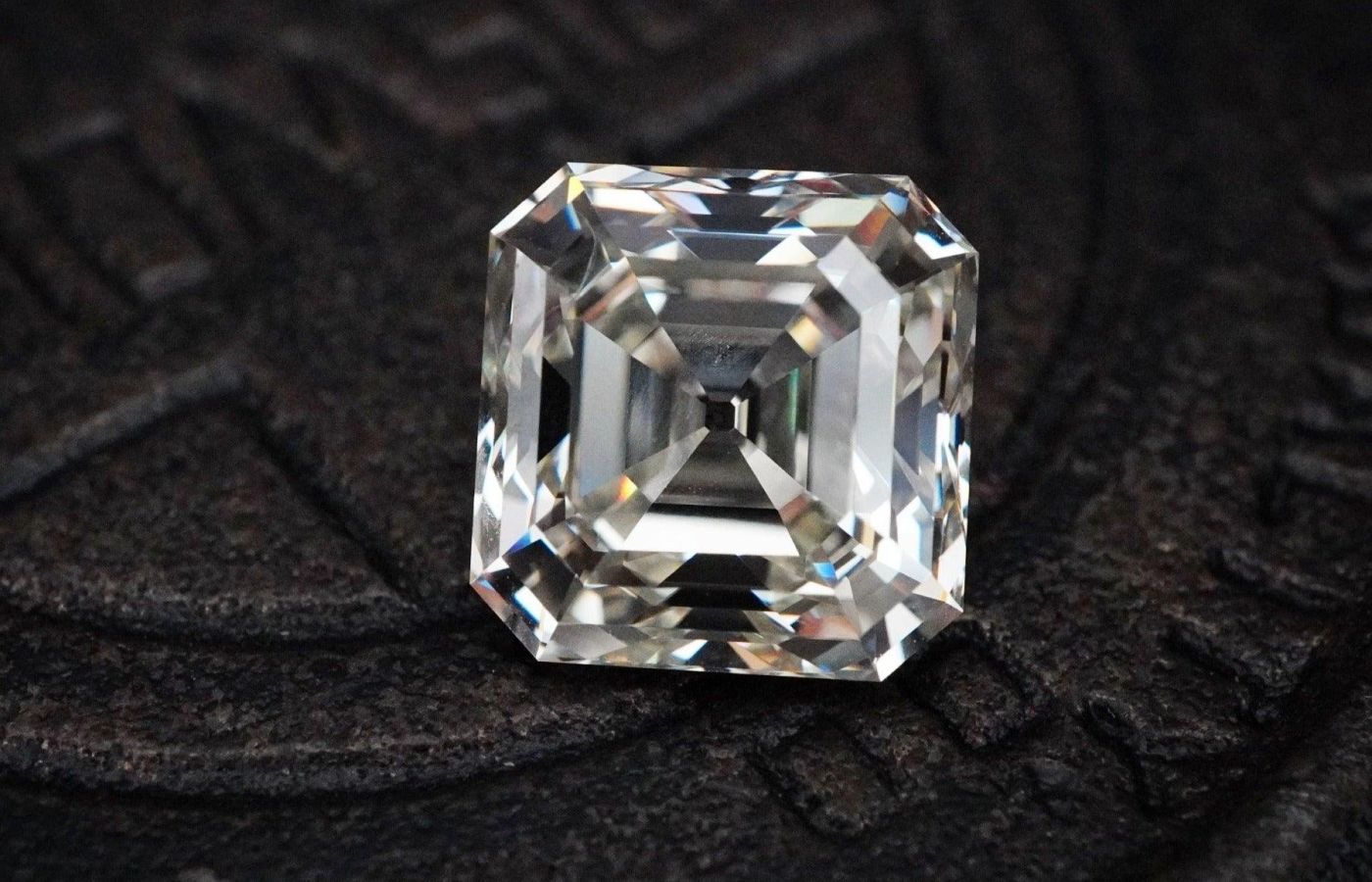  A 7.38 carat step-cut octagon-shaped loose diamond, available at the Jogani Gallery