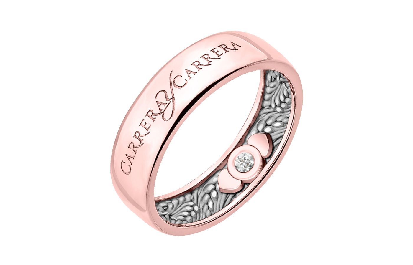 Carrera y Carrera Beauty Inside in 18k rose and white gold from the Infinito collection - the engraved ears of wheat are said to symbolise fertility and prosperity