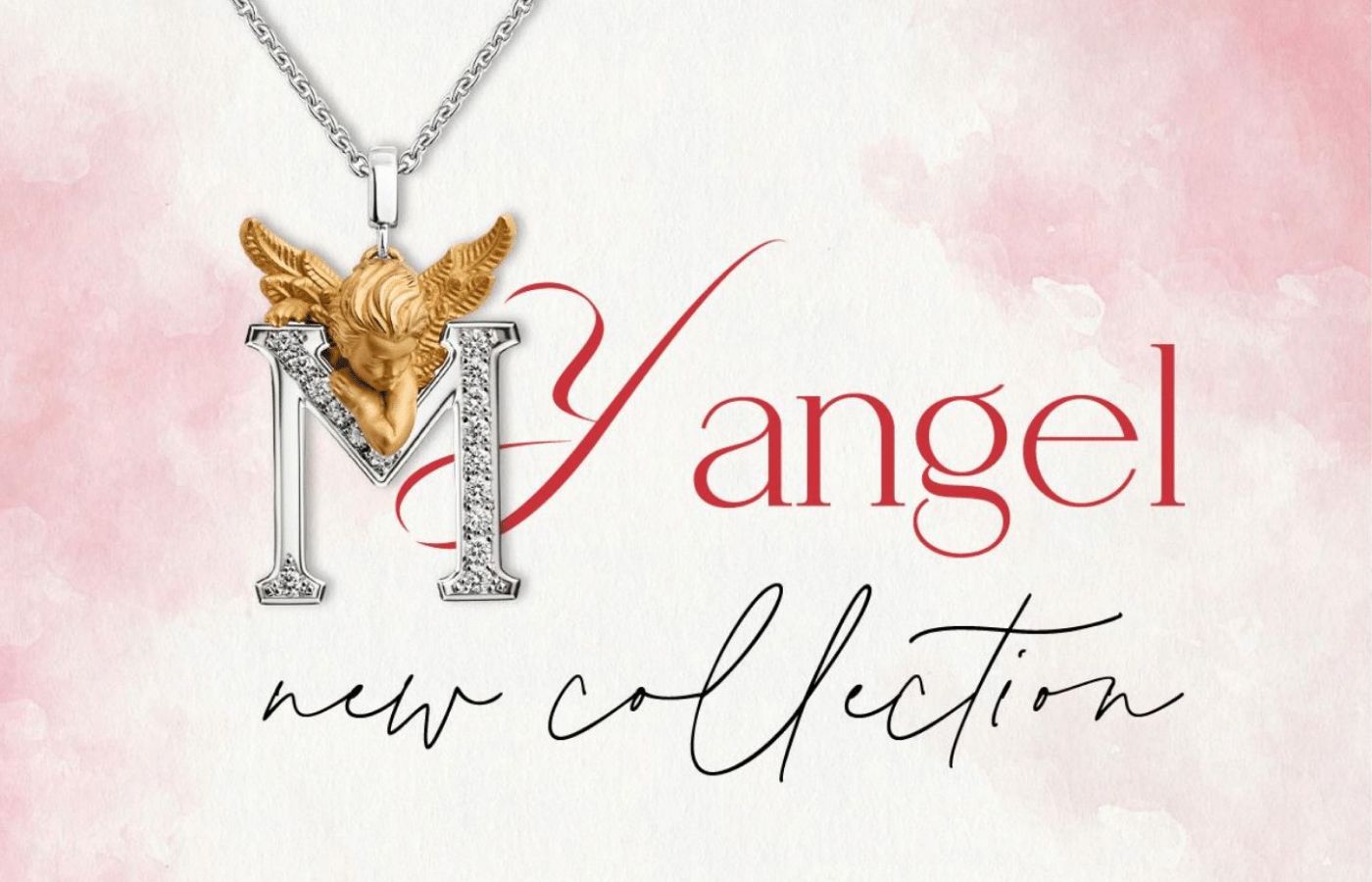 An 'M' pendant from the new Carrera y Carrera My Angel collection