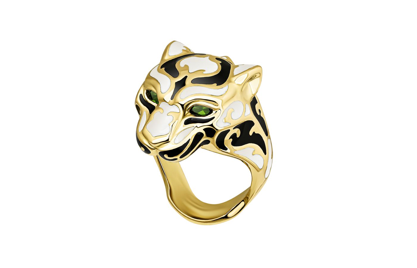 Carrera y Carrera Zodaria ring from the Origen collection with coloured enamel in 18k yellow gold