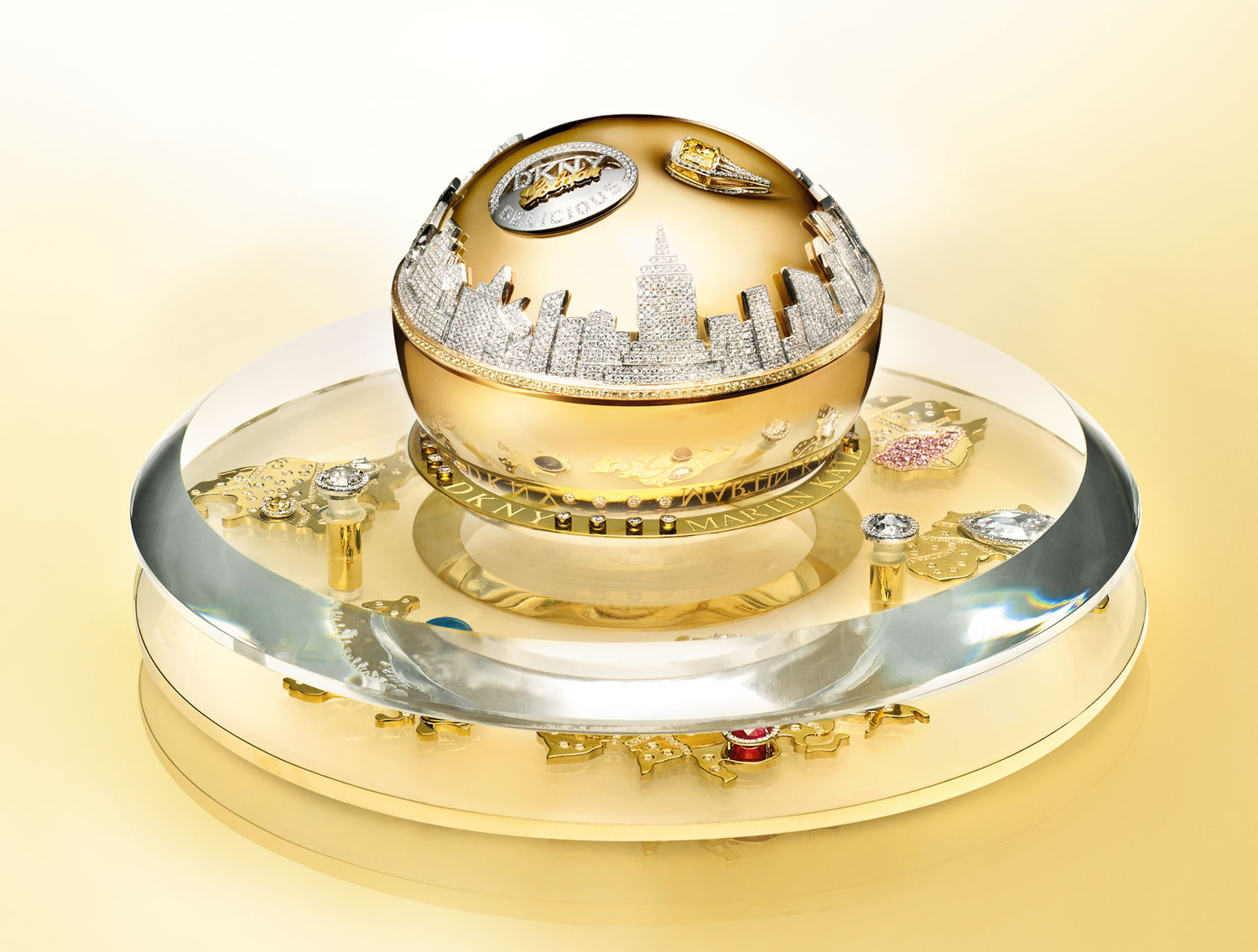 First Ever $1 Million Fragrance Bottle by Martin Katz for DKNY